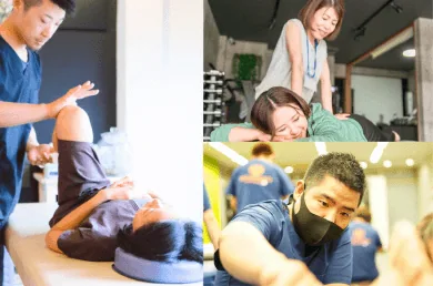 柔道整復師の様子